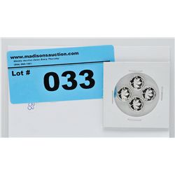 4x .999 Silver Canada Maple Leaf coins