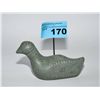 Image 1 : Inuit soapstone carving "seal", signed by artist