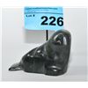 Image 1 : Inuit soapstone carving "seal", signed by artist