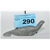Image 1 : Inuit soapstone carving "seal", signed by artist