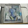 Image 1 : Framed original oil on canvas abstract painting