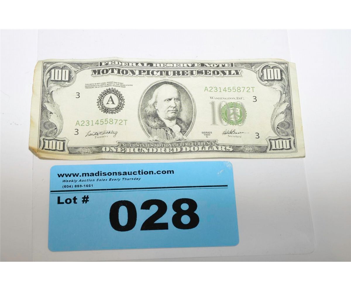 For Motion Picture Use Only 100 Dollar Bill Dollar Po vrogue.co