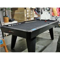 Easton pool table with cue