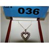 Image 1 : 10Kt Gold Diamond Heart Necklace