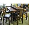 Image 1 : Counterheight dining table with one leaf and