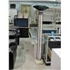 Image 1 : Approx 6F tall faux concrete and metal floor lamp