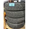 Image 1 : Set of 4 Hankook 13" winter tires - used one