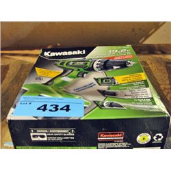 Kawasaki 19.2V cordless drill set