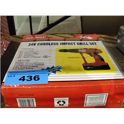 Pitbull 21V cordless impact drill set