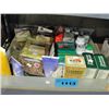 Box of naturopathic herbs, medicines, etc
