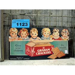 Gramm crackers advertisment sign