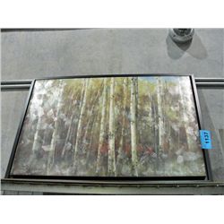 Framed oil on canvas transfer print