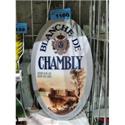 Blanche de chambly beer advertisment sign