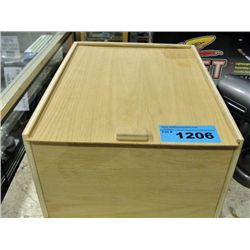 Wooden insulated storage box