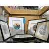 Image 1 : Shelf lot of assorted framed wildlife prints