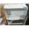 Image 1 : Approx .3F tall white bookshelf