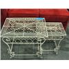 Image 1 : 2pc crafted metal table set