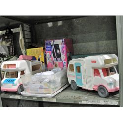 Shelf lot of childrens toys