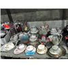 Image 1 : Shelf lot of assorted china, glassware, etc