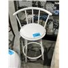 Image 1 : White swivelling bar stool
