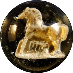 Marbles - Sulphide: Horse, 1-1/16" 9.9