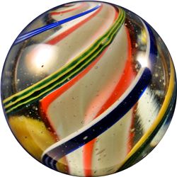 Marbles - Swirl: Lobed Solid Core, 1-3/8" Polished