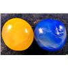 Image 1 : Marbles - Akro Agate Company: Royal, double ingot, lot of 2, 25/32" 9.7