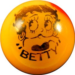 Marbles - Peltier Glass Company: Comic, Betty, 21/32" 9.7