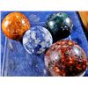 Image 1 : Marbles: Lot #53. 4 Large Clay and Bennington. 1-1/2"-1-13/16. Mostly Mint.