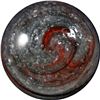 Image 1 : Marbles: Lot #54. Transition, Leighton Oxblood. 27/32". Mint 9.6.