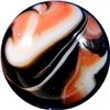 Image 2 : Marbles: Lot #62. Christensen Agate, Tri-color Swirl. 19/32". Mint- 9.0.