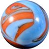Image 2 : Marbles: Lot #64. Christensen Agate, Flame Swirl. 5/8". Mint 9.9.