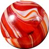 Image 2 : Marbles: Lot #66. Christensen Agate, Striped Transparent. 19/32". NM+ 8.9.