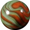 Image 1 : Marbles: Lot #74. Christensen Agate, Flame Swirl. 19/32". Mint 9.5.