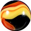 Image 1 : Marbles: Lot #77. Akro Agate Company, Indian Blanket Corkscrew. 11/16". Mint 9.8.