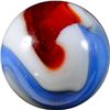 Image 2 : Marbles: Lot #78. Akro Agate Company, 3-Color Corkscrew. 23/32". Mint 9.6.