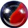 Image 2 : Marbles: Lot #79. Akro Agate Company, Indian Blanket Corkscrew. 11/16". Mint 9.8.