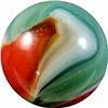Image 1 : Marbles: Lot #81. Akro Agate Company, 3-Color Corkscrew. 23/32". NM+ 8.7.