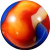 Image 2 : Marbles: Lot #96. Peltier Glass. NLR Liberty. 27/32". NM+ 8.7.