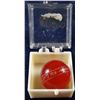 Image 1 : Marbles: Lot #115. Golden Rule Marble in box.
