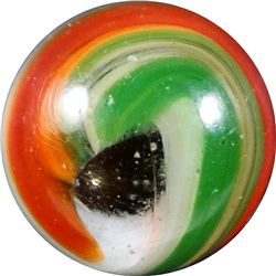 Marble: (Lot 12) Akro Agate. Popeye Corkscrew. 21/32". Mint- 9.0