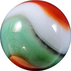 Marble: (Lot 15) Akro Agate. Snake Corkscrew. 23/32". Mint- 9.0