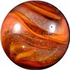 Image 2 : Marble: (Lot 17) Akro Agate. Ribbon Corkscrew. 19/32". Mint 9.8.
