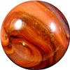 Image 3 : Marble: (Lot 17) Akro Agate. Ribbon Corkscrew. 19/32". Mint 9.8.