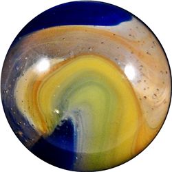 Marble: (Lot 22) Akro Agate. Popeye Corkscrew. 5/8". Mint 9.8.