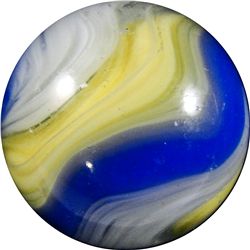 Marble: (Lot 31) Akro Agate. Hybrid Popeye Corkscrew. 23/32". NM+ 8.9.