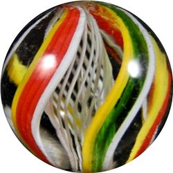 Marble: (Lot 33) Swirl. Latticino Core. 21/32". Mint 9.9