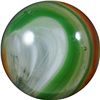 Image 2 : Marble: (Lot 125) Akro Agate. Red/Green Popeye Corkscrew. 11/16". Mint 9.9.