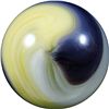 Image 1 : Marble: (Lot 129) Akro Agate. Purple/Yellow Popeye Corkscrew. 11/16". Mint 9.9.