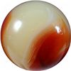 Image 2 : Marble: (Lot 148) Akro Agate. Cherryade. 1". Mint- 9.2.
